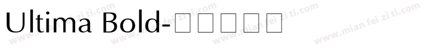 Ultima Bold字体转换
